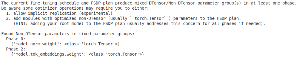 FSDP2 and FTS dynamic subclasses, NCAC adapted user module